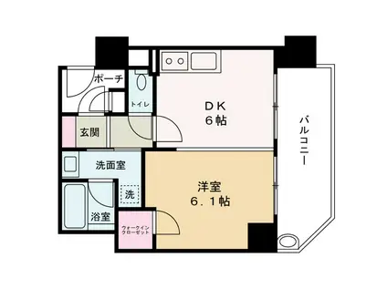 エステムプラザ梅田イースト(1DK/7階)の間取り写真