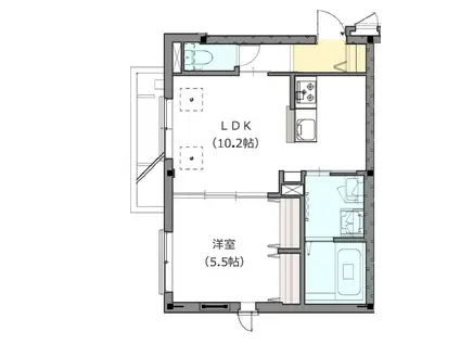 MAISON DE LUXE(1LDK/1階)の間取り写真
