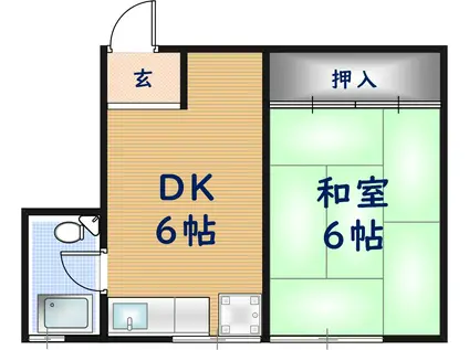 RIZEONE大蓮南(1DK/4階)の間取り写真