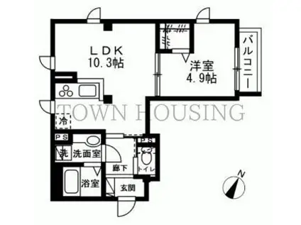 MAISON KYOUWA(1LDK/2階)の間取り写真
