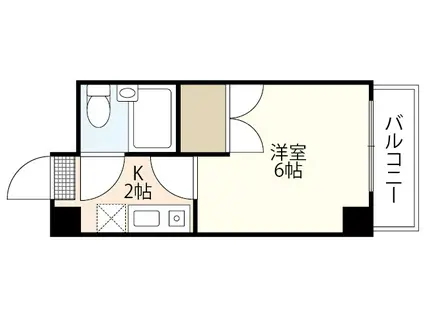 アメニティ住吉(1K/7階)の間取り写真