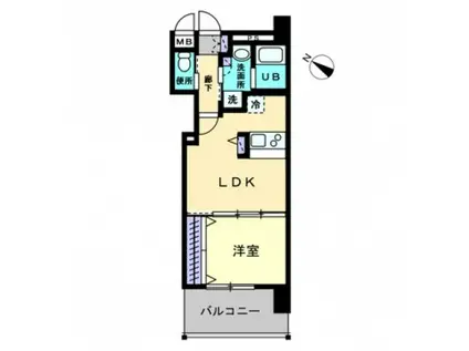 GRAN CREDO(1LDK/4階)の間取り写真