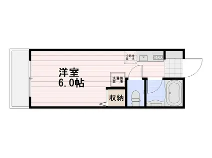 マルミネ(ワンルーム/2階)の間取り写真