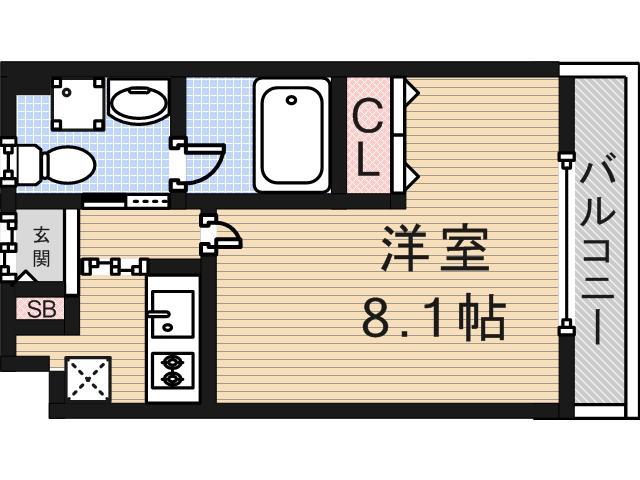 RITZ小阪(1K/4階)の間取り写真