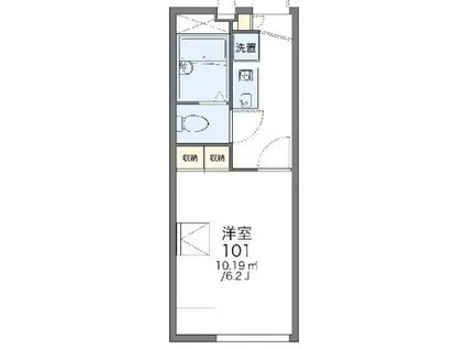 レオパレスシュッドカルチェII(1K/2階)の間取り写真