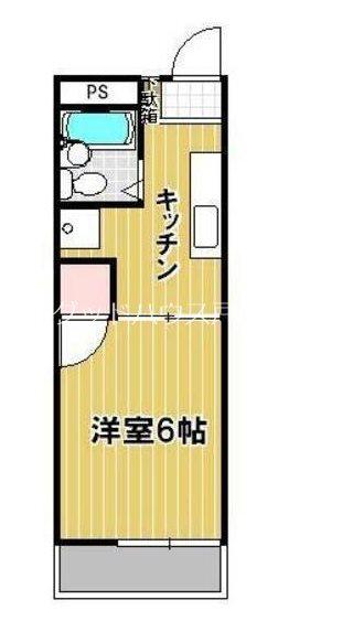 サンハイツ堀内(1K/2階)の間取り写真