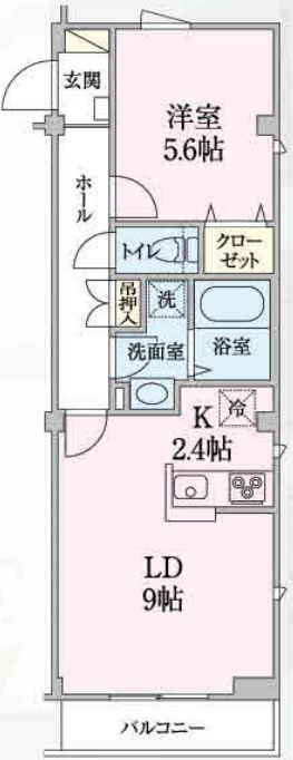 ペットベリーノ(1LDK/2階)の間取り写真