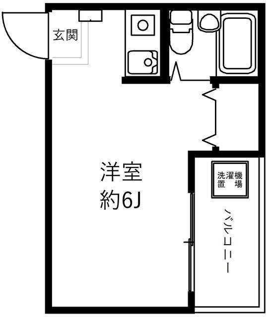 第2三誠ビル(ワンルーム/3階)の間取り写真