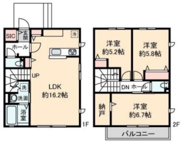 レガート・イースト(3LDK/1階)の間取り写真