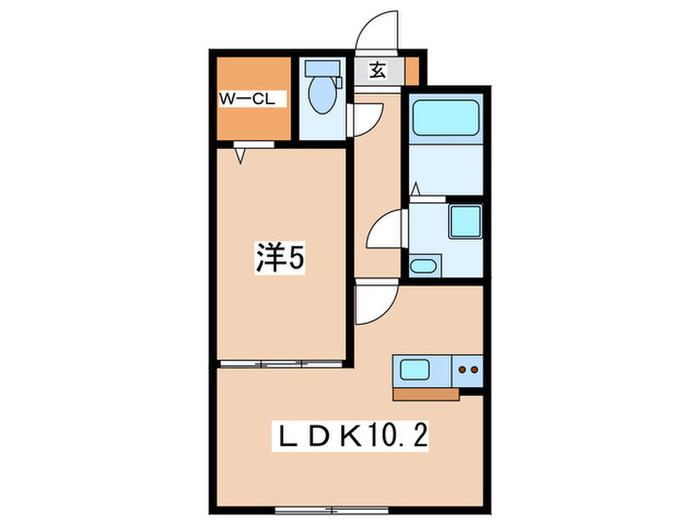 ファウンテンヒルズ大宮町(1LDK/3階)の間取り写真