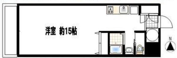 第1エントピアコート麻布 りのべ(ワンルーム/10階)の間取り写真