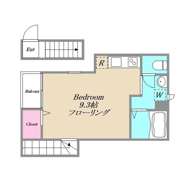 SFLAT SUGINAMI(ワンルーム/2階)の間取り写真