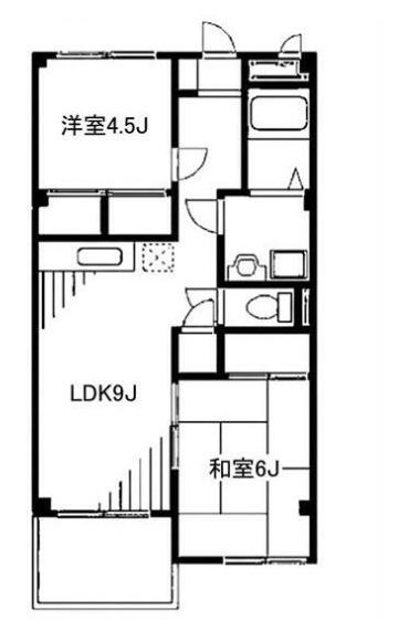 セントラルコーポ フェニックス(2LDK/3階)の間取り写真
