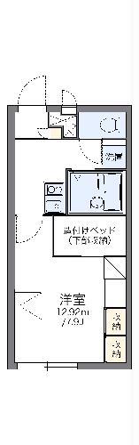 レオパレスMIKI(1K/2階)の間取り写真