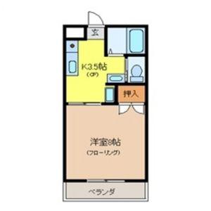 サンビレッジセキヤ(1K/2階)の間取り写真