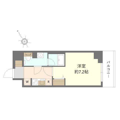 レジデンス船橋東中山(1K/5階)の間取り写真