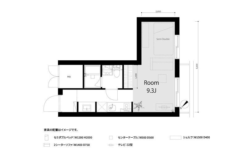 メゾン西荻(ワンルーム/6階)の間取り写真