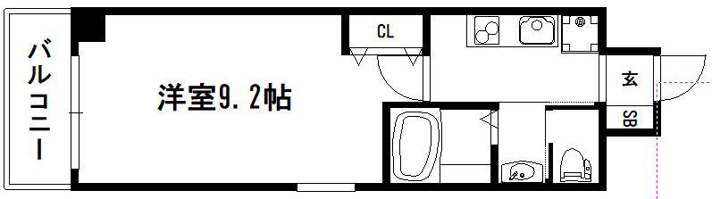 KOKEN BUILDING(1K/3階)の間取り写真