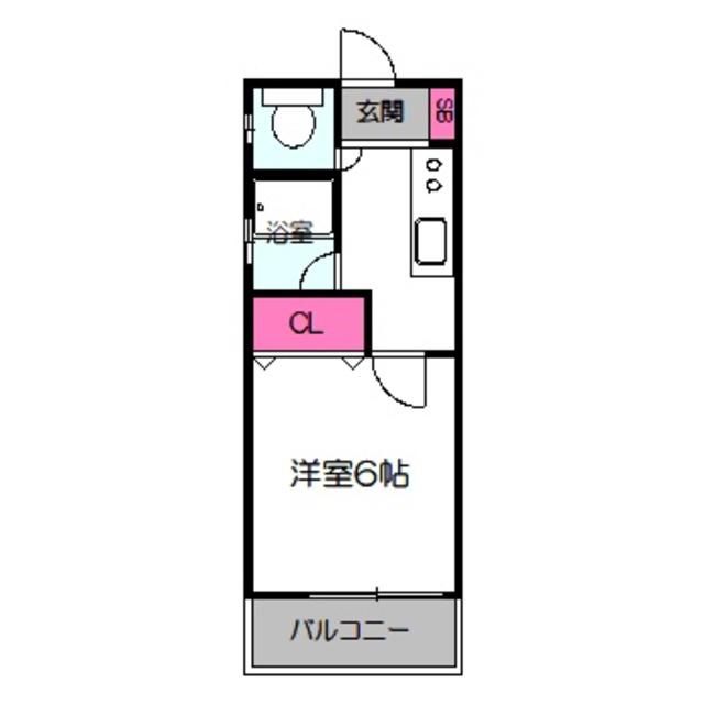 センス都島(1K/4階)の間取り写真