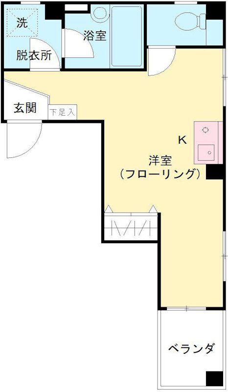 ONES CASTLE(ワンルーム/3階)の間取り写真