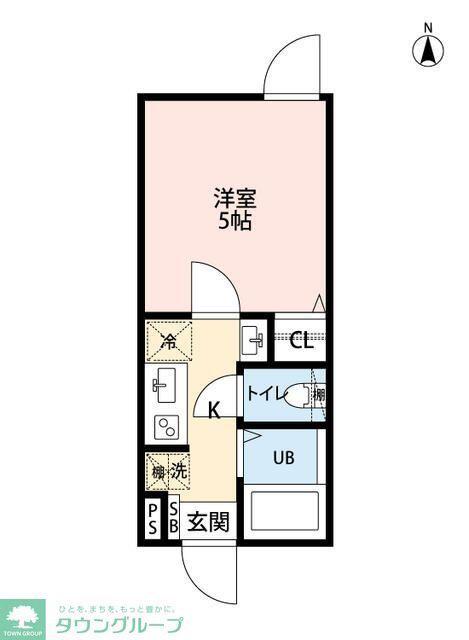 SENYO SQUARE 武蔵小杉(1K/4階)の間取り写真