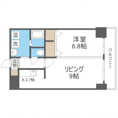 SOAR RIDGE(1LDK/6階)の間取り写真