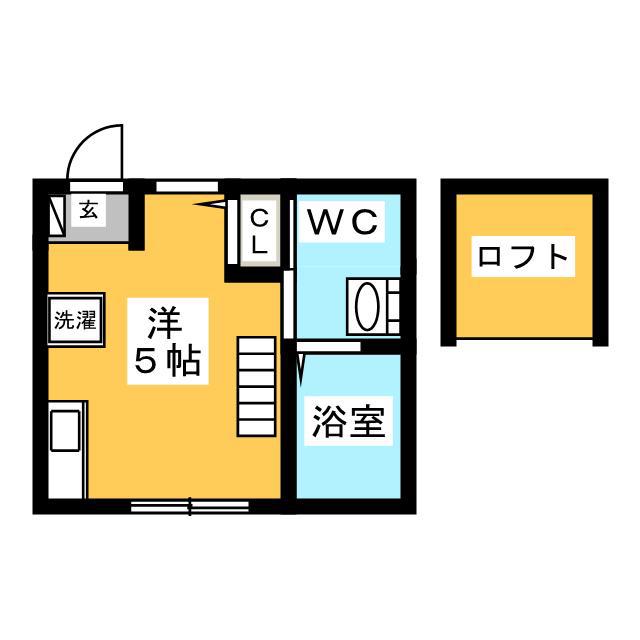 パレ・ド 横濱(ワンルーム/1階)の間取り写真