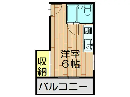 小路1-28-4アパート(ワンルーム/2階)の間取り写真