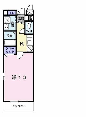 ＪＲ加古川線 滝野駅 徒歩9分 2階建 築22年(1K/1階)の間取り写真