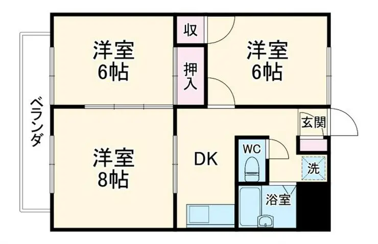 ガーデンヒルズ 2階階 間取り