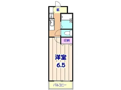 エクセレント宮本(1K/3階)の間取り写真