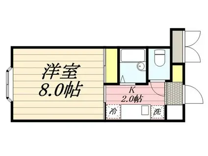 ヴィレ・コート富士(1K/4階)の間取り写真