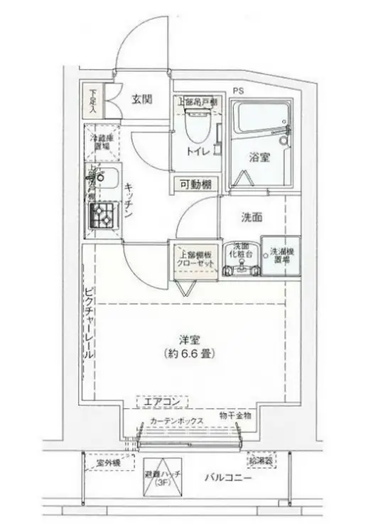 ドルチェ東新宿 10階階 間取り