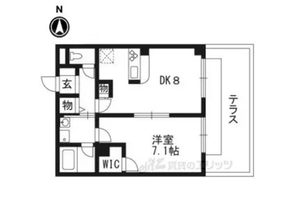 CASAFELIZ(1LDK/2階)の間取り写真