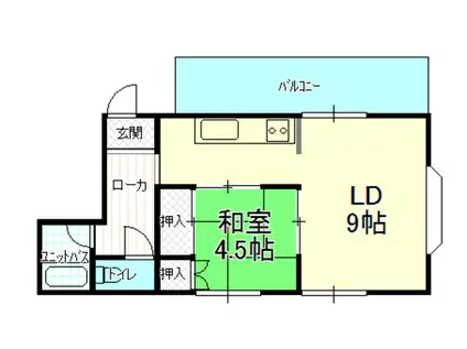 ハイクレスト飯島(2K/2階)の間取り写真