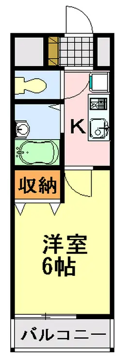 ドエル末広 2階階 間取り