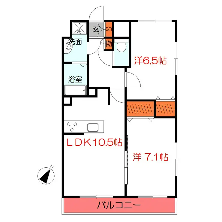 アールズコート 5階階 間取り