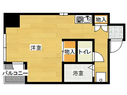 メゾン・ド・ソレイユ(ワンルーム/10階)の間取り写真