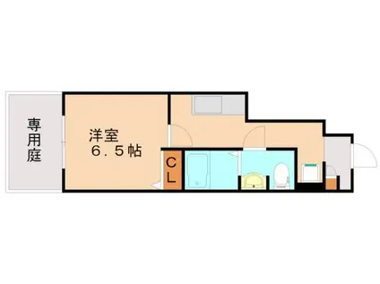 グレイスハイツA棟(1K/1階)の間取り写真