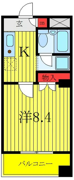 アシュレ双葉町 2階階 間取り