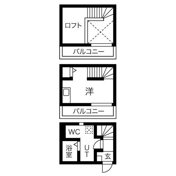 ARMYI(ワンルーム/1階)の間取り写真