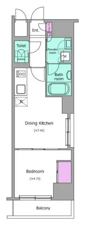 レジディア銀座東 10階階 間取り
