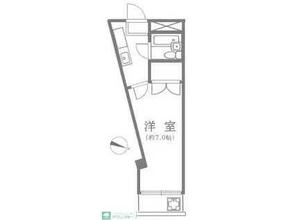 カオパレスNO7(1K/2階)の間取り写真