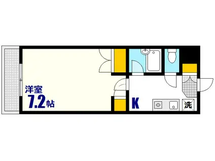 ニューメゾン大州(1K/3階)の間取り写真