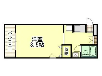 ハイホーム西川口(1K/2階)の間取り写真