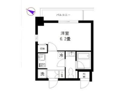 エクセリア大山(1K/8階)の間取り写真