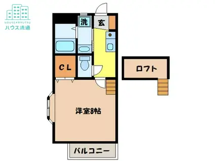 サンヒルズ壱番館(1K/1階)の間取り写真