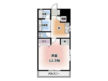 マーベラスII(1K/2階)の間取り写真