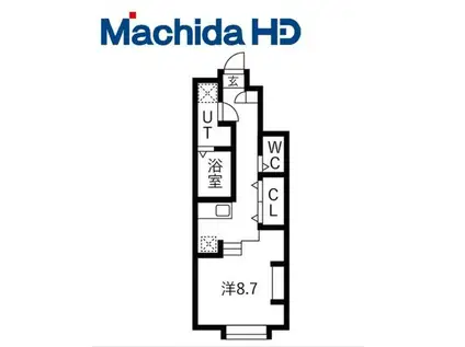 あんしん西宿(1K/1階)の間取り写真