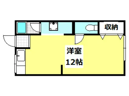 庄ハイツ(ワンルーム/2階)の間取り写真